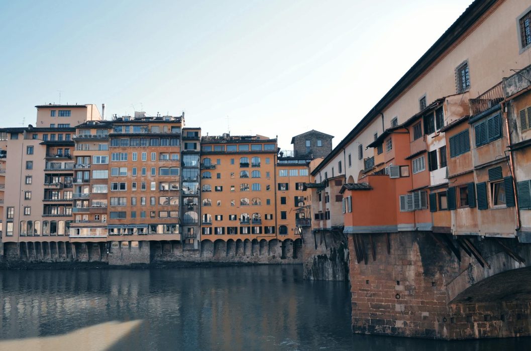 ponte vecchio over the arno river in florence italy